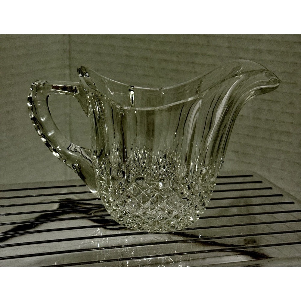 Vintage Rare Crystal Creamer Bleikristal Lead‎ Crystal 2.5 In Tall Germany